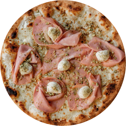 Pizza Mortadela Pistachio